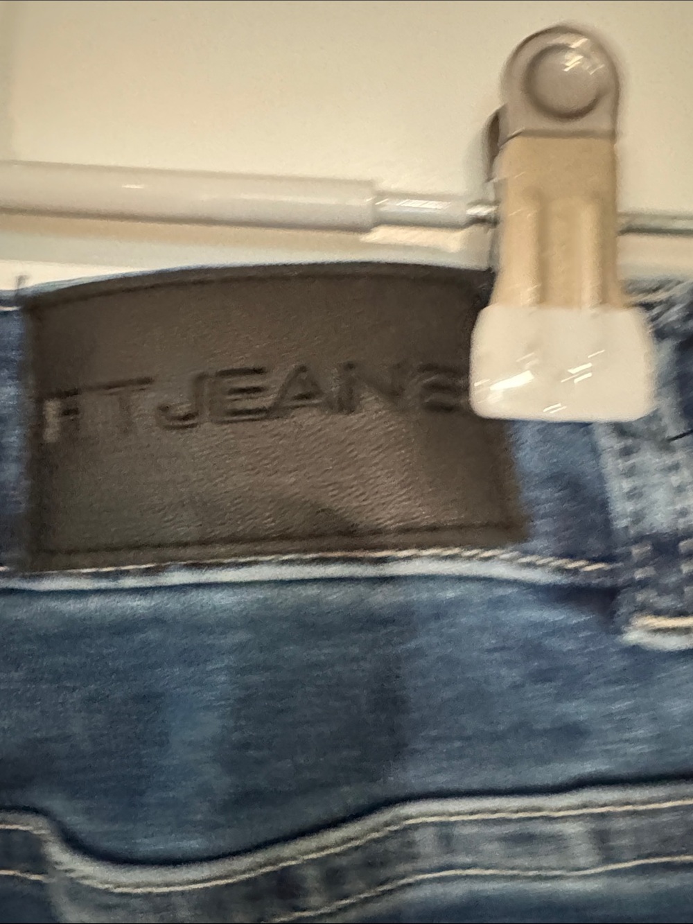 FITJEANS Dark Blue High-Rise Flare Jeans XS - Picture 6 of 7